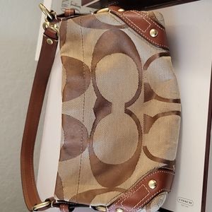 tan coach purse